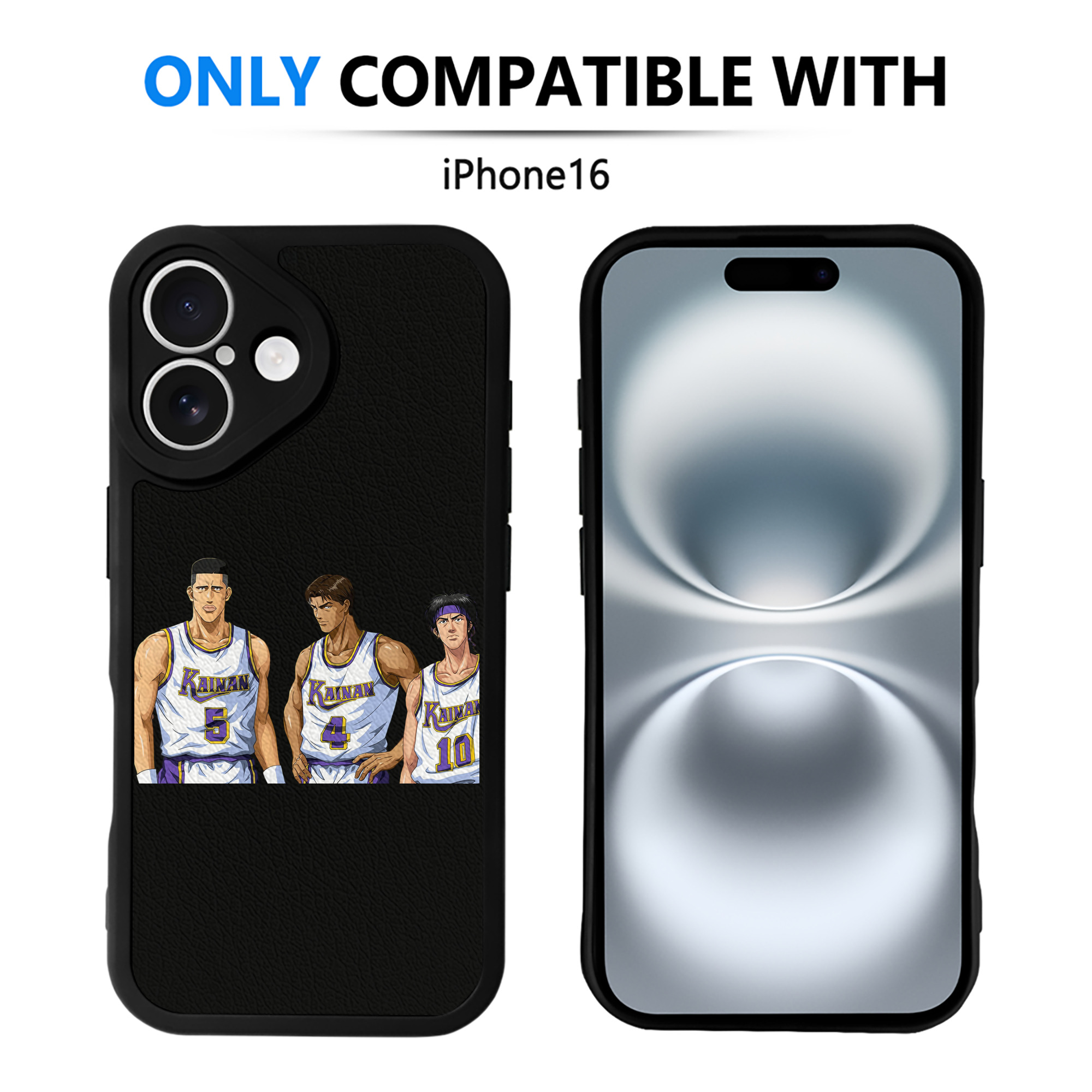 （画像用） SLAM DUNK／スラムダンク 【iPhone 16シリーズ対応】シリコンスマホケース（レザー調） 材質：シリコン